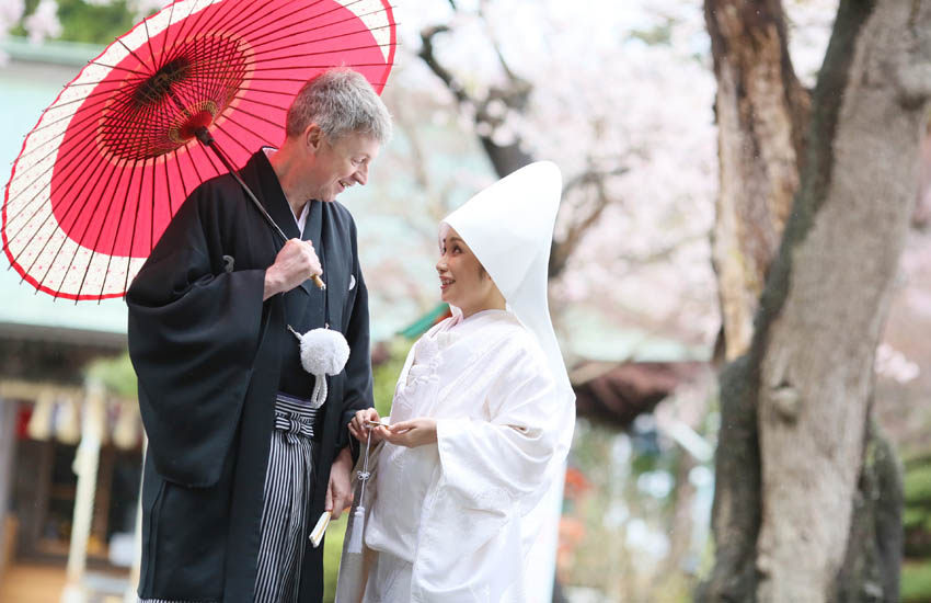 和装でのご婚礼